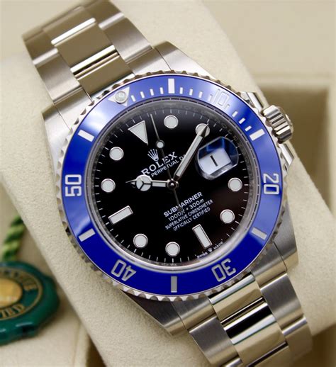 rolex submariner smurf steel|rolex submariner white face.